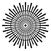 abstrait circulaire ornement ethnique stylisé Soleil symbole élément tribal motif pochoir tatouage vecteur
