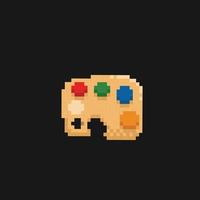 peindre palette dans pixel art style vecteur