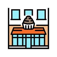 cupcake magasin Couleur icône vecteur illustration
