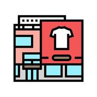 boutique magasin Couleur icône vecteur illustration