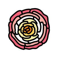renoncule fleur printemps Couleur icône vecteur illustration