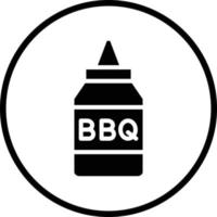 un barbecue sauce vecteur icône conception