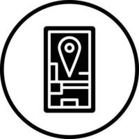 mobile GPS vecteur icône conception