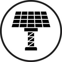 conception d'icône de vecteur de panneau solaire