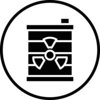 nucléaire déchets vecteur icône conception