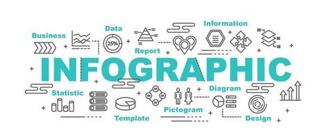 bannière de vecteur infographique