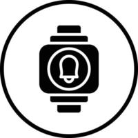 conception d'icône vectorielle d'alarme smartwatch vecteur