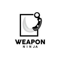 arme logo, traditionnel arme karambit vecteur, ninja combat outil Facile conception, symbole icône, illustration vecteur