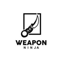 arme logo, traditionnel arme karambit vecteur, ninja combat outil Facile conception, symbole icône, illustration vecteur