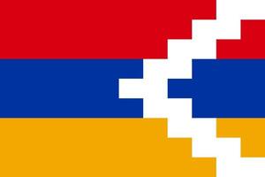 Facile drapeau de artsakh vecteur