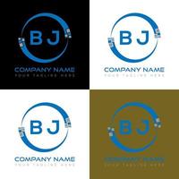 bj lettre logo Créatif conception. bj unique conception. vecteur