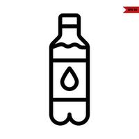 bouteille boisson ligne icône vecteur