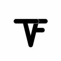 tf pi F t initiale lettre logo isolé sur blanc Contexte vecteur