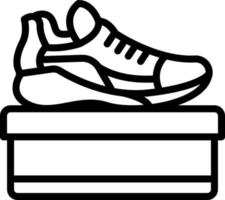 ligne icône pour chaussure vecteur