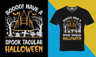 conception de t-shirt d'halloween vecteur