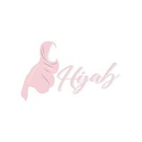 logo hijab, marque de vecteur de produit de mode, conception de boutique hijab pour femmes musulmanes