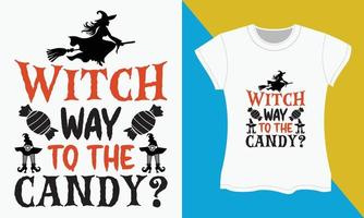 conception de t-shirt typographie halloween vecteur