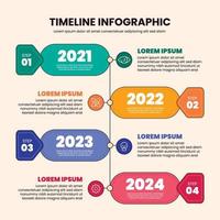 infographie de la chronologie des affaires vecteur