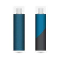 deux vaporisateur bouteilles dans bleu Couleur vecteur