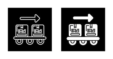 icône de vecteur d'emballage d'exportation