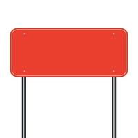 panneau routier rouge, panneau noir sur fond blanc vecteur