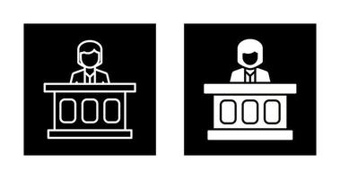 icône de vecteur de jury