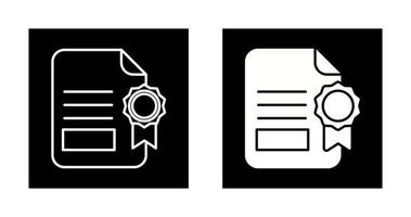 icône de vecteur de certificat