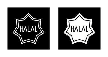 icône de vecteur halal