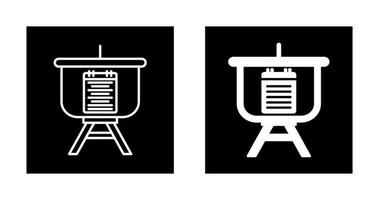 icône de vecteur de présentation de menu