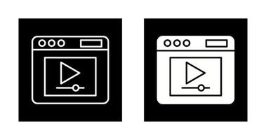 icône de vecteur de lecteur vidéo