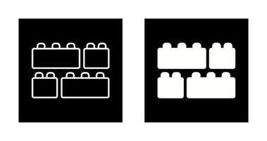 icône de vecteur de blocs de jouets
