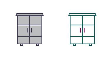 icône de vecteur d'armoire étagères