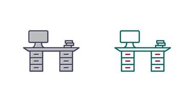 icône de vecteur de bureau de travail