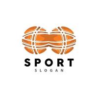 sport logo, basketball logo vecteur, Facile minimaliste conception, icône, symbole, illustration vecteur