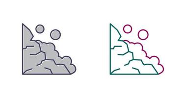 icône de vecteur de glissement de terrain