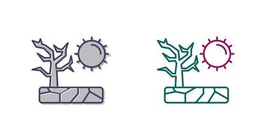 icône de vecteur de sécheresse