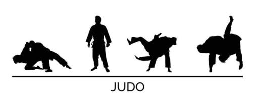 martial les arts judo vecteur