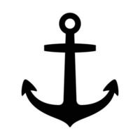 ancre vecteur logo icône barre nautique maritime bateau illustration symbole