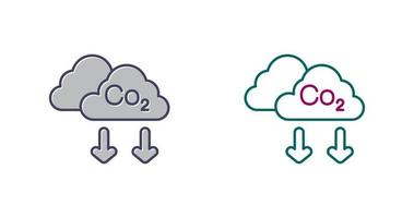 icône de vecteur de co2