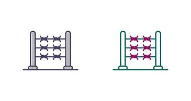 icône de vecteur de fil de fer barbelé