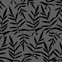 floral sans couture modèle avec branches et feuilles vecteur illustration Stock illustration