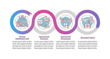 modèle infographique de vecteur de parrainage ve