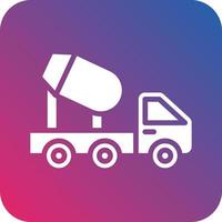 concret mixer un camion icône vecteur conception