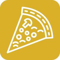 Pizza tranche icône vecteur conception