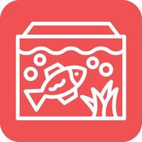 poisson réservoir icône vecteur conception