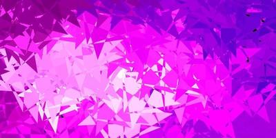 modèle vectoriel violet clair, rose avec des formes polygonales.