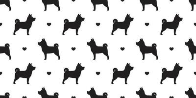 chien sans couture modèle vecteur français bouledogue cœur isolé chien race fond d'écran Contexte