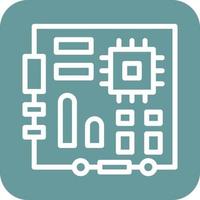 carte mère icône vecteur conception