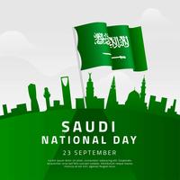 Vecteur de la journée nationale saoudienne