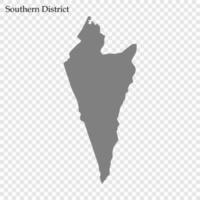 haute qualité carte est une district de Israël vecteur